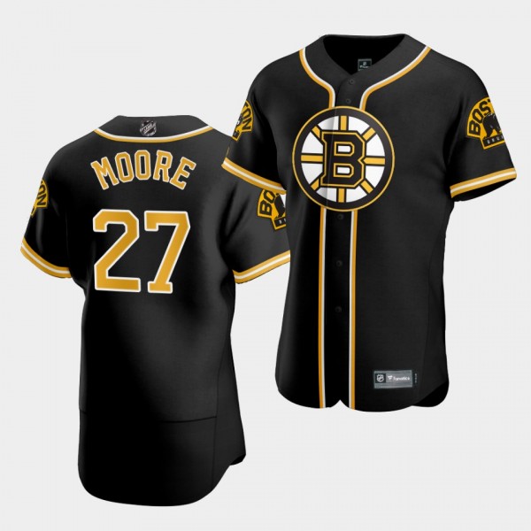John Moore Boston Bruins 2020 NHL X MLB Crossover ...
