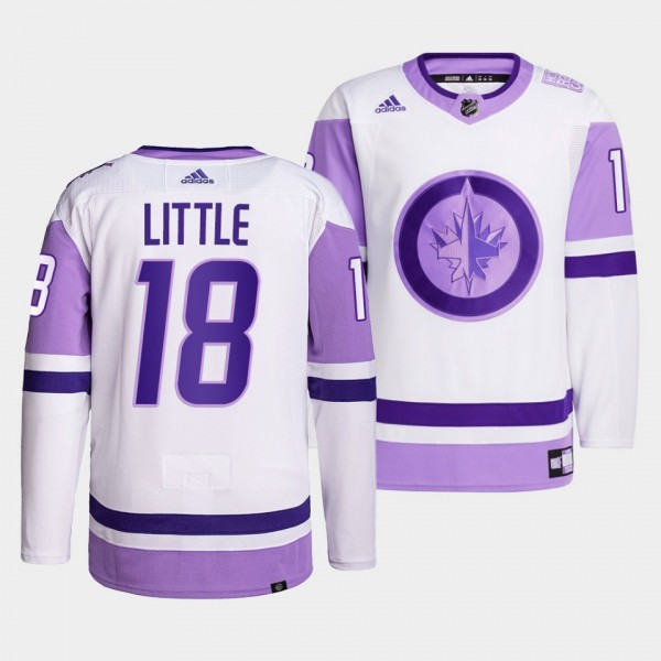 Winnipeg Jets Bryan Little 2021 HockeyFightsCancer...