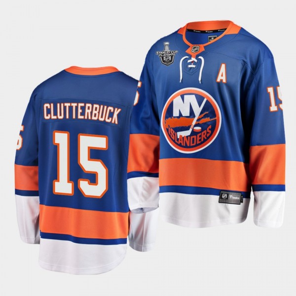 cal clutterbuck #15 Islanders 2021 Stanley Cup Playoffs Royal Jersey