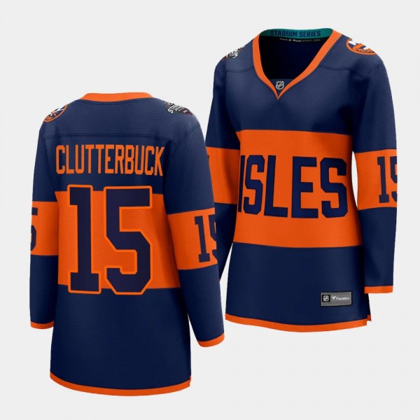 Cal Clutterbuck New York Islanders 2024 NHL Stadium Series Women Breakaway Player 15 Jersey