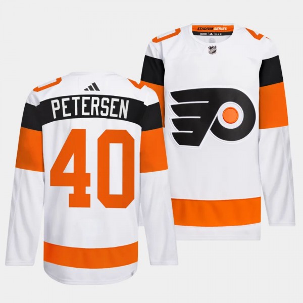 2024 NHL Stadium Series Philadelphia Flyers Cal Petersen #40 White Authentic Pro Jersey