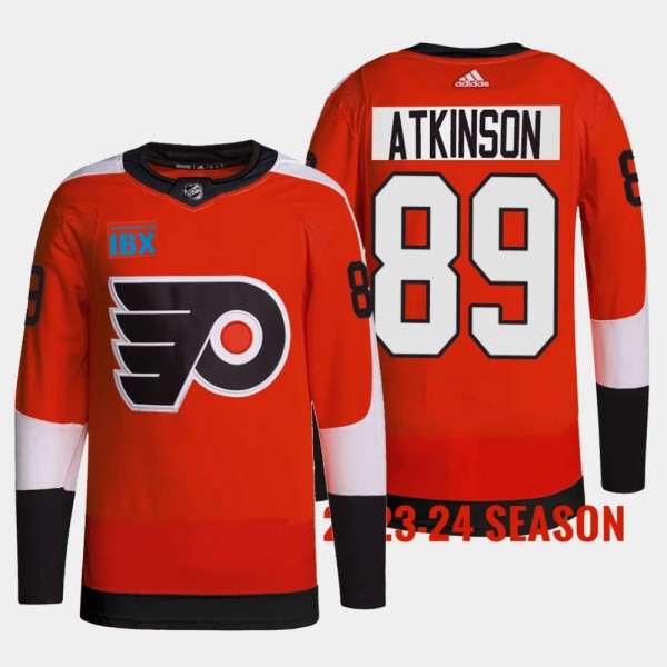 Philadelphia Flyers 2023-24 Home Cam Atkinson #89 Burnt Orange Jersey Primegreen