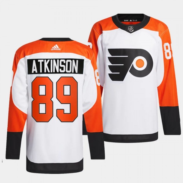 Philadelphia Flyers 2023-24 Authentic Cam Atkinson #89 White Jersey Away