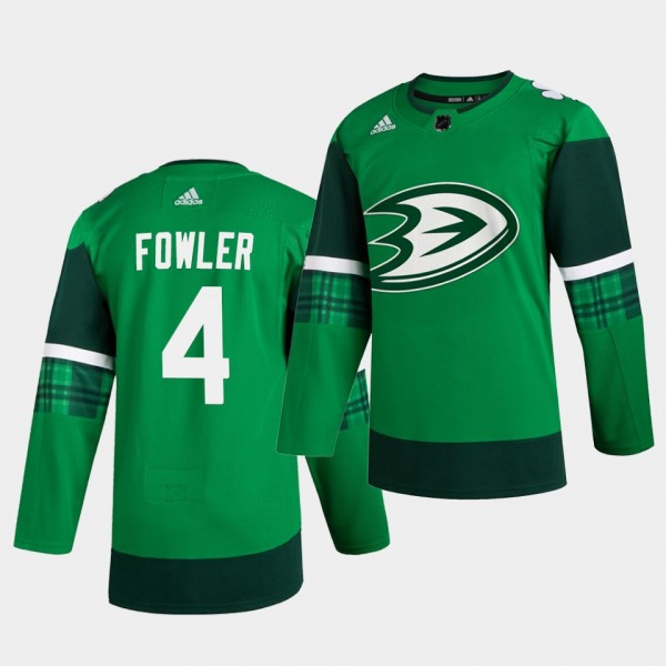 Cam Fowler #4 Ducks 2020 St. Patrick's Day Authent...