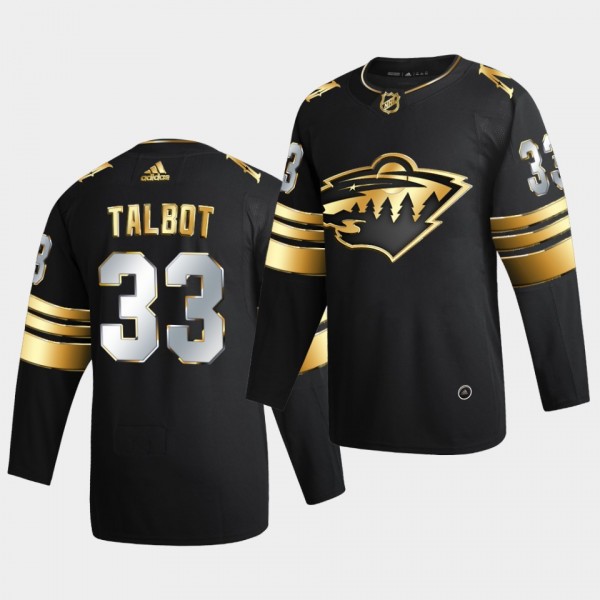Minnesota Wild Cam Talbot 2020-21 Golden Edition Limited Authentic Black Jersey