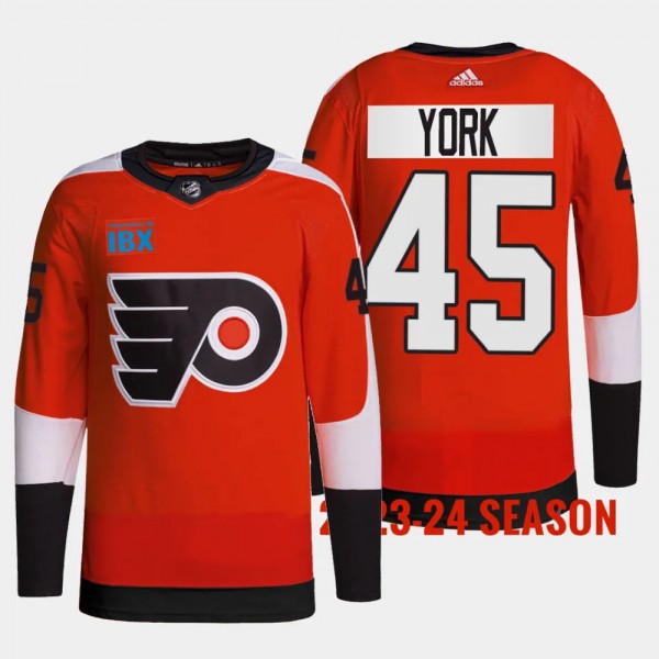 Philadelphia Flyers 2023-24 Home Cameron York #45 ...