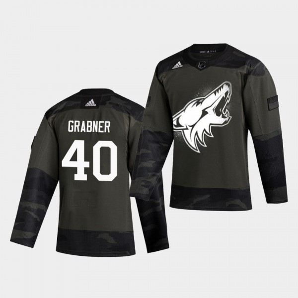 Michael Grabner #40 Coyotes 2019 Veterans Day Authentic Men's Jersey
