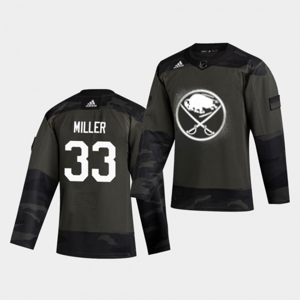Colin Miller #33 Sabres 2019 Veterans Day Authenti...