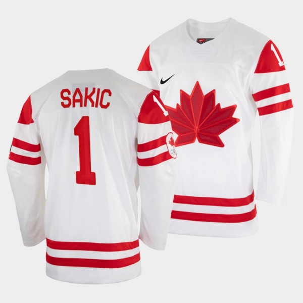 Joe Sakic Canada Hockey 2002 Winter Olympic Jersey...