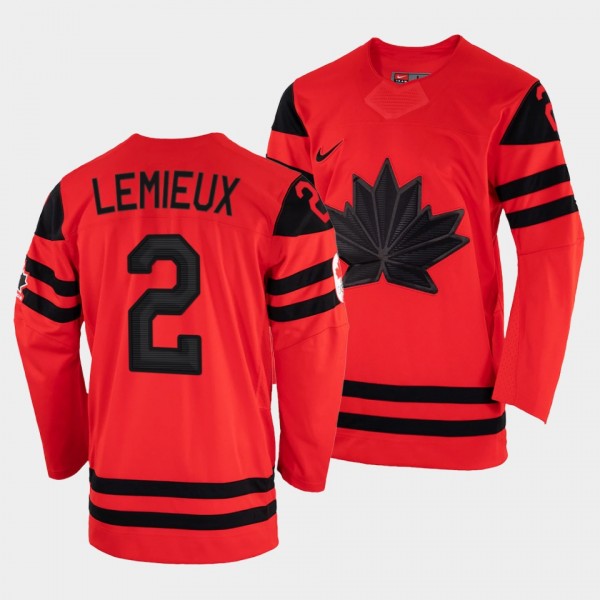 Canada Hockey 2 Mario Lemieux Jersey Red 2002 Winter Olympic