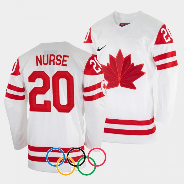 Sarah Nurse Canada Women's Hockey 2022 Winter Olympics #20 White Jersey
