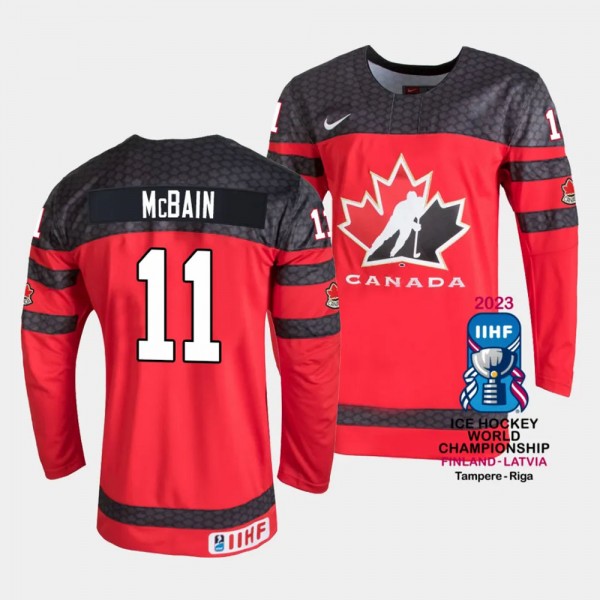 Canada #11 Jack McBain 2023 IIHF World Championshi...