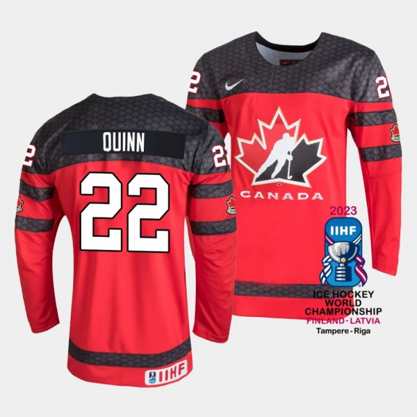 Canada #22 Jack Quinn 2023 IIHF World Championship...