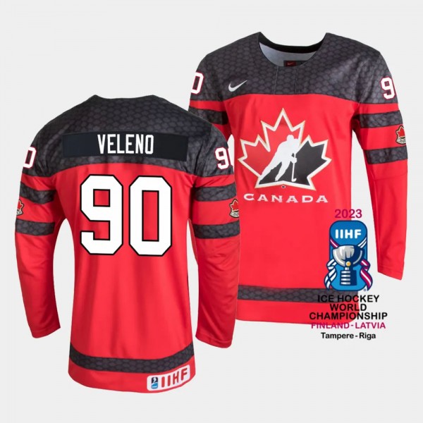 Canada #90 Joe Veleno 2023 IIHF World Championship...