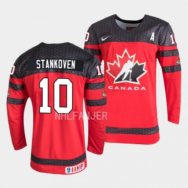 Logan Stankoven Canada 2023 IIHF World Junior Championship #10 Red Jersey