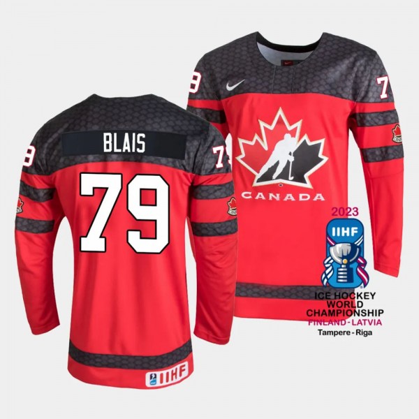 Canada #79 Sammy Blais 2023 IIHF World Championshi...