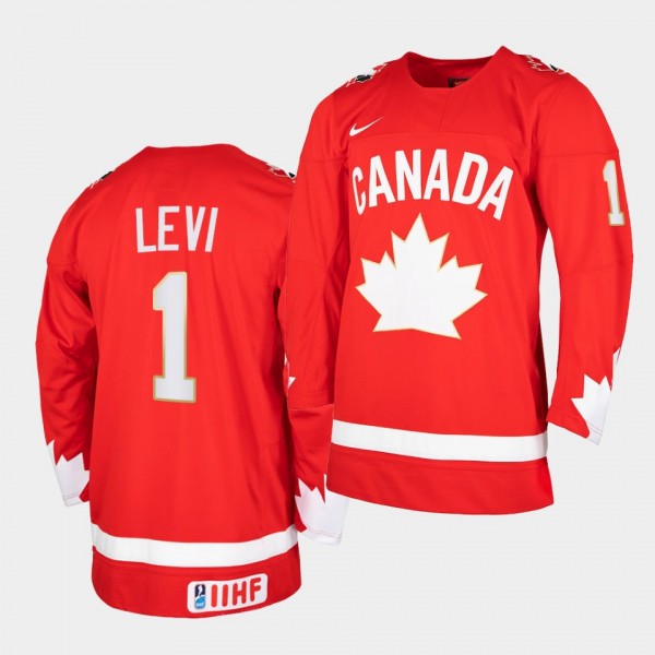 Devon Levi Canada Team 2021 IIHF World Junior Cham...