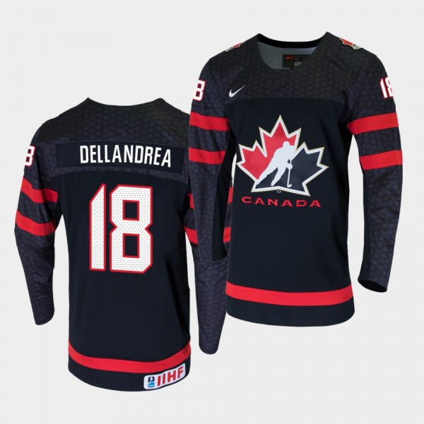 Ty Dellandrea Canada Team 2020 IIHF World Junior Championship Black Jersey