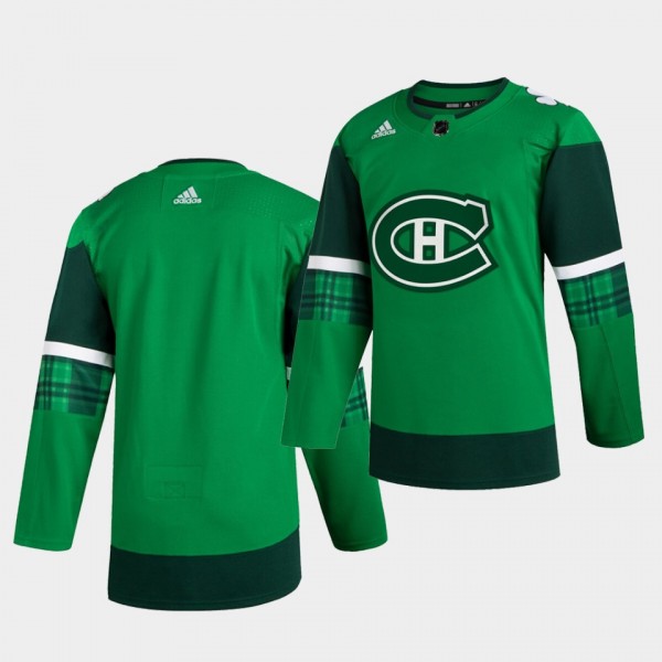 Canadiens 2020 St. Patrick's Day Green Authentic T...