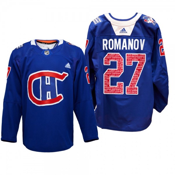 Canadiens RadioTeleDON Alexander Romanov Jersey Sp...