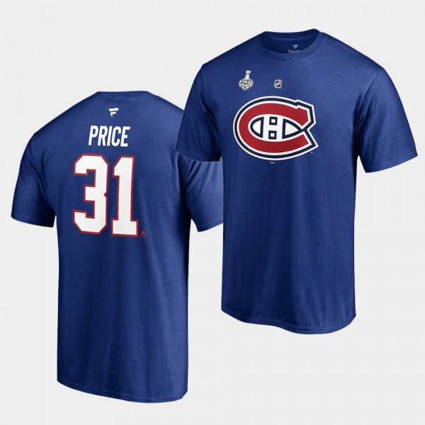 Carey Price Canadiens 2021 Stanley Cup Final Blue ...