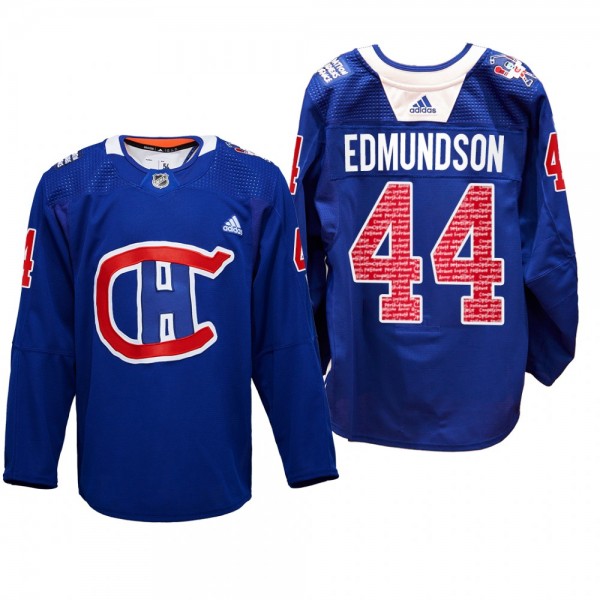 Canadiens RadioTeleDON Joel Edmundson Jersey Speci...