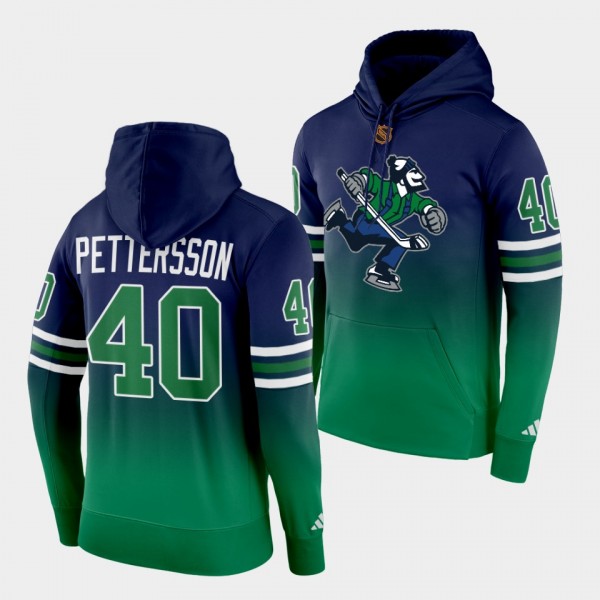 Elias Pettersson Vancouver Canucks Reverse Retro 2.0 Navy Green Special Edition Hoodie
