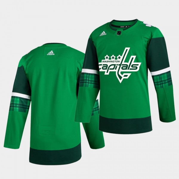 Capitals 2020 St. Patrick's Day Green Authentic Te...