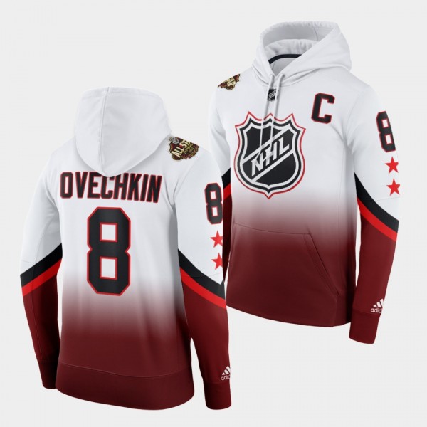 Washington Capitals Alex Ovechkin 2022 NHL All-Star Red Color Crash Hoodie