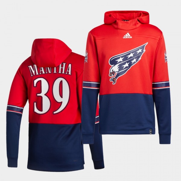 Washington Capitals Anthony Mantha 2021 Reverse Retro Red Special Edition Pullover Hoodie