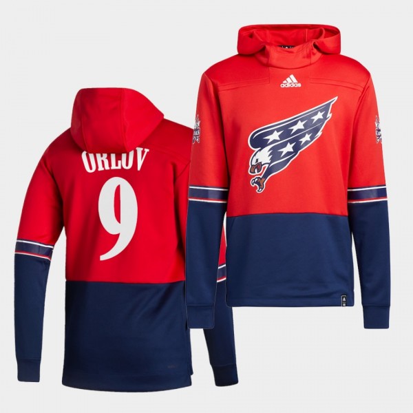 Washington Capitals Dmitry Orlov 2021 Reverse Retro Red Special Edition Pullover Hoodie