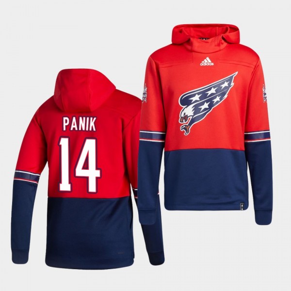 Washington Capitals Richard Panik 2021 Reverse Retro Red Authentic Pullover Special Edition Hoodie