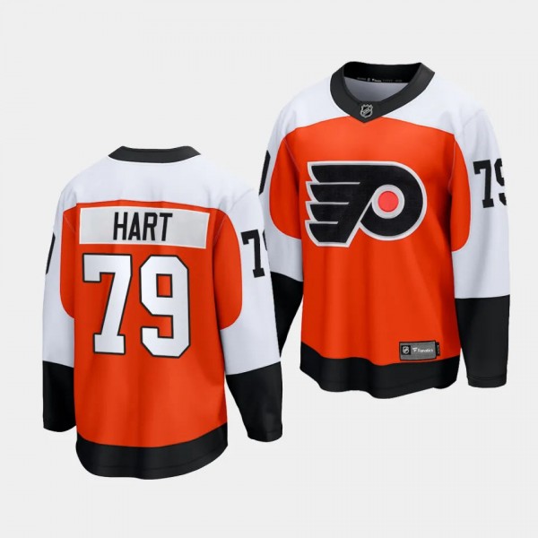 Philadelphia Flyers Carter Hart 2023-24 Home Burnt Orange Premier Breakaway Player Jersey Men's