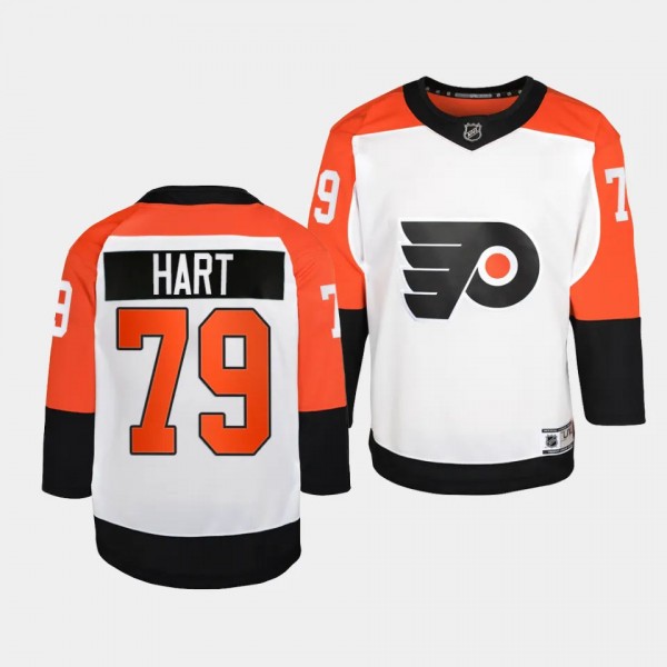 Philadelphia Flyers Carter Hart 2023-24 Away White...