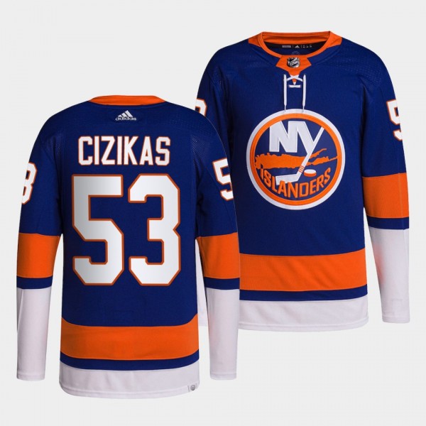 New York Islanders 2022 Home Casey Cizikas #53 Roy...
