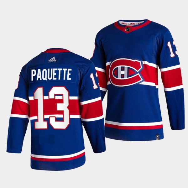 Cedric Paquette #13 Canadiens 2021 Reverse Retro S...