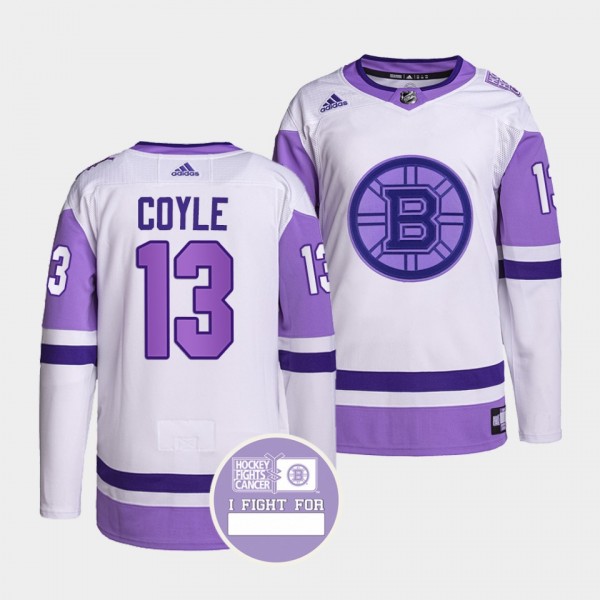 Boston Bruins Charlie Coyle Hockey Fights Cancer J...