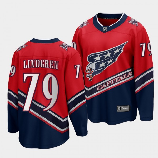 Charlie Lindgren Capitals #79 Special Edition Jers...