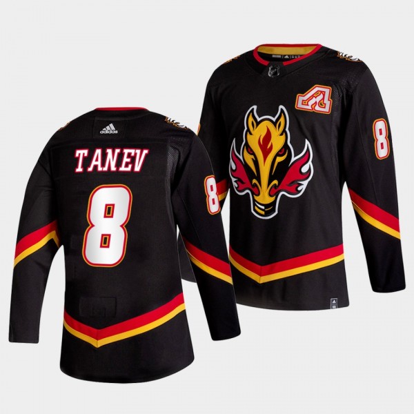 Calgary Flames Christopher Tanev 2022-23 Alternate #8 Black Jersey Authentic