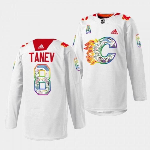 Calgary Flames 2023 Pride Night Christopher Tanev ...