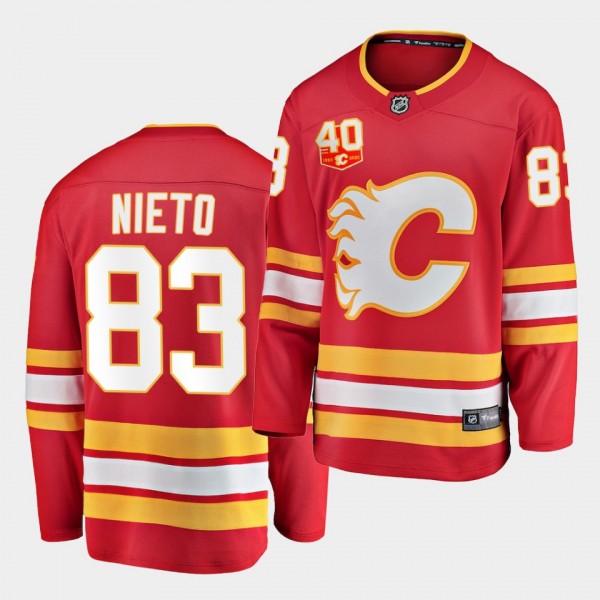 Christopher tanev Calgary Flames 2020-21 40th Anniversary Men Red Home Jersey
