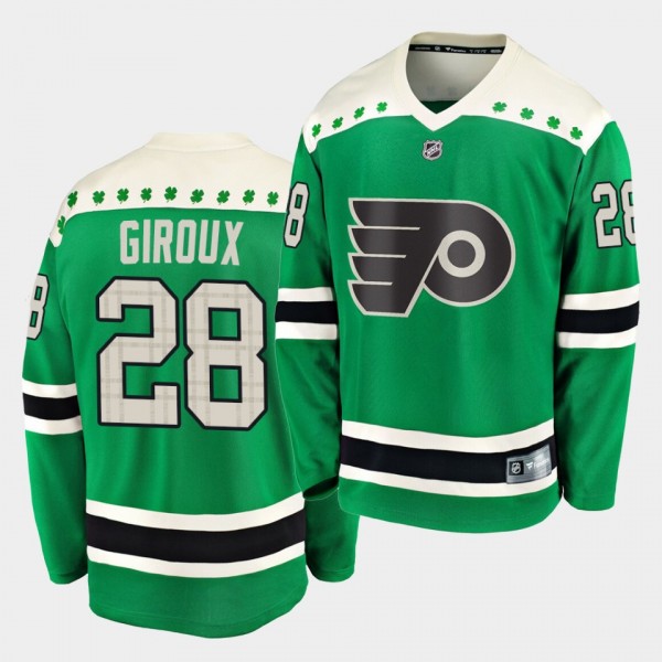 Claude Giroux Philadelphia Flyers 2020 St. Patrick's Day Replica Player Green Jersey
