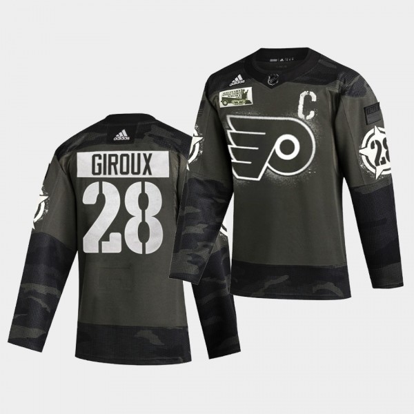 Claude Giroux Philadelphia Flyers 2021 Military Ni...