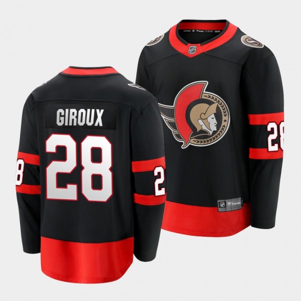 Claude Giroux Ottawa Senators 2022 Home Black Brea...