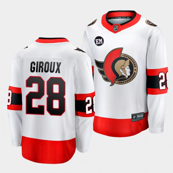 Claude Giroux Ottawa Senators 2022 Away White Breakaway Player Jersey Men