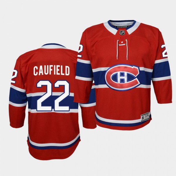 Cole Caufield Youth Jersey Canadiens Home Red 2021...
