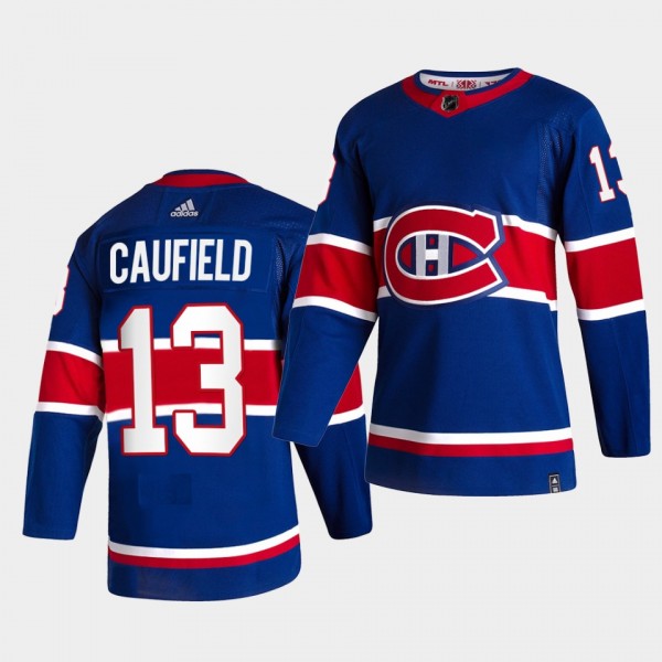 Montreal Canadiens 2021 Reverse Retro Cole Caufiel...