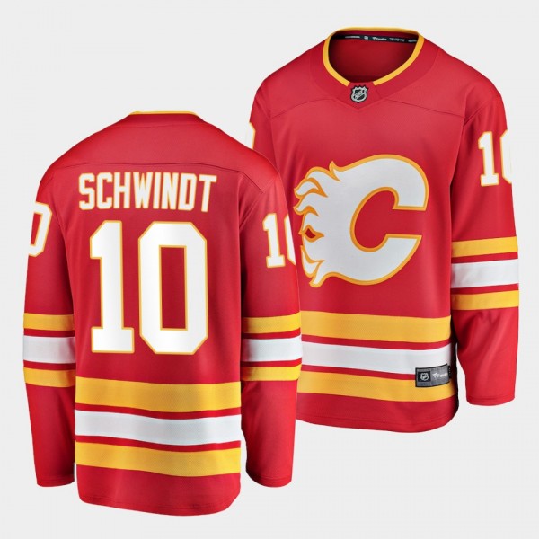 Cole Schwindt Calgary Flames 2022 Home Red Breakaw...