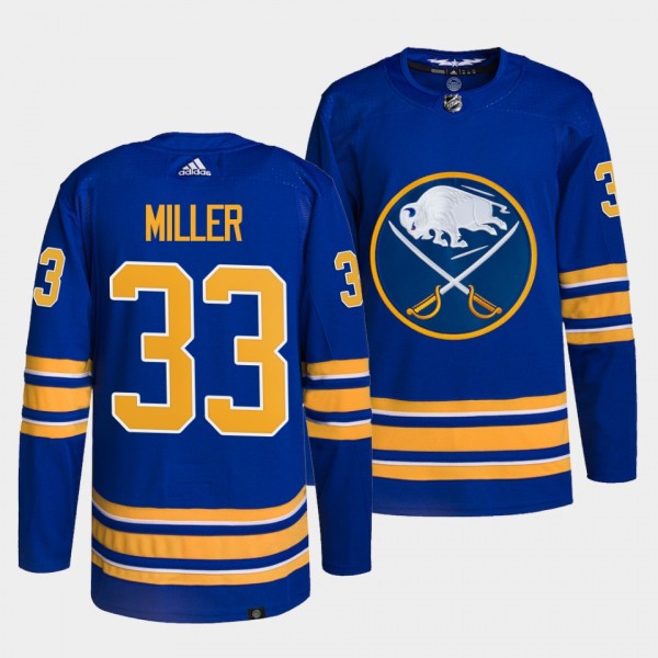 Sabres Home Colin Miller #33 Royal Jersey Authentic Primegreen