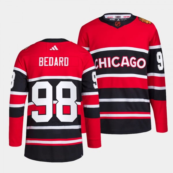 Connor Bedard Chicago Blackhawks Reverse Retro 2.0...